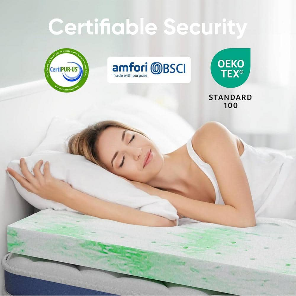Susalt Twin XL Mattress Topper, Memory Foam Mattress Topper 3 Inch Cooling Bed Topper Mattress Pad for Teens Kids Adults