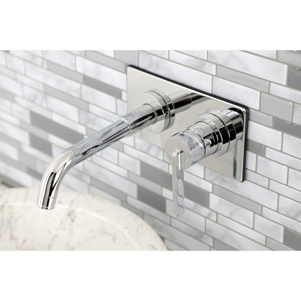 Kingston Brass KS8111CTL Single-Handle Wall Mount Bathroom Faucet, Polished Chrome