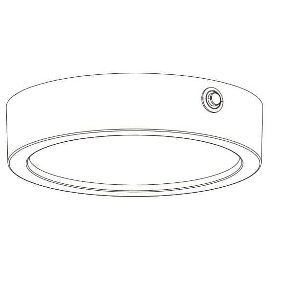 Maxim Lighting - Wafer - 17W 1 LED Round Flush Mount with Emergency Backup-2