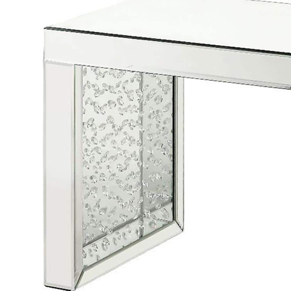 ACME Nysa Rectangular Accent Table in Mirrored