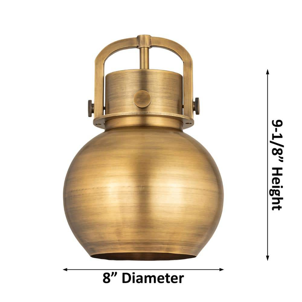 Innovations Lighting Newton Sphere 1 - Light Pendant in  Brushed Brass