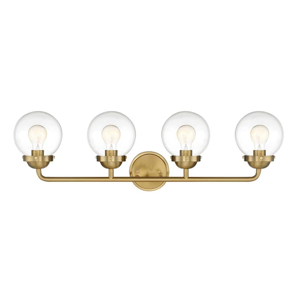 Designers Fountain - Four Light Bathroom Fixture - Knoll - Four Light Bath Bar