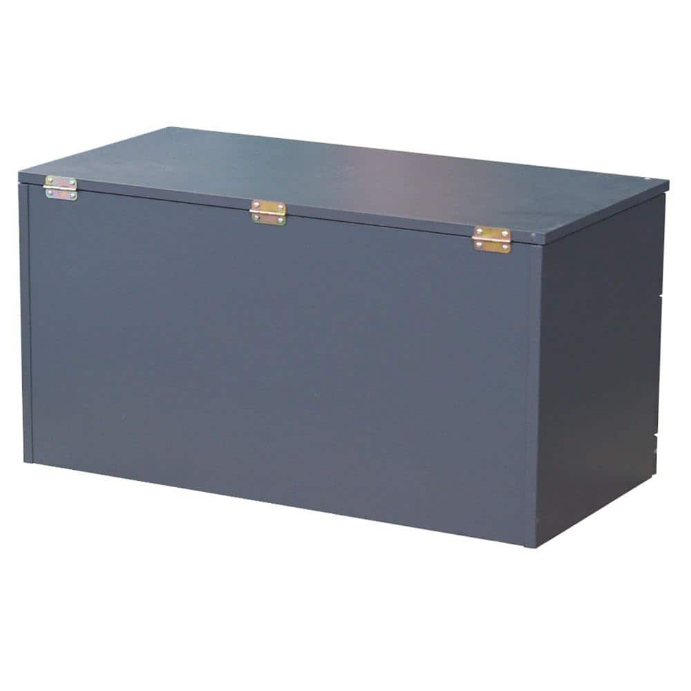 Kings Brand Furniture - Chelsea Storage Bench Toy Box Storage Chest with Drawer for Playroom, Living Room, Bedroom, Gray
