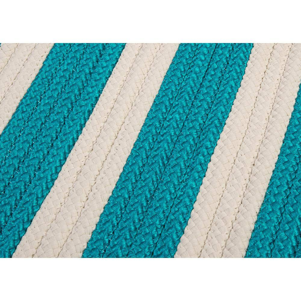 Baxter Turquoise 7 ft. x 9 ft. Braided Indoor/Outdoor Patio Area Rug