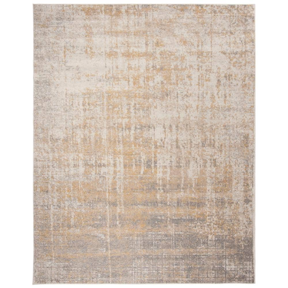 SAFAVIEH Adirondack Boniface Overdyed Area Rug, Cream/Gold, 12' x 15'