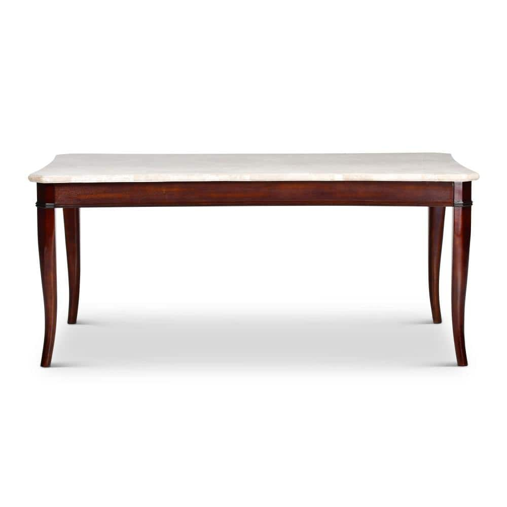 Marseille Marble Top Dining Table in Cherry