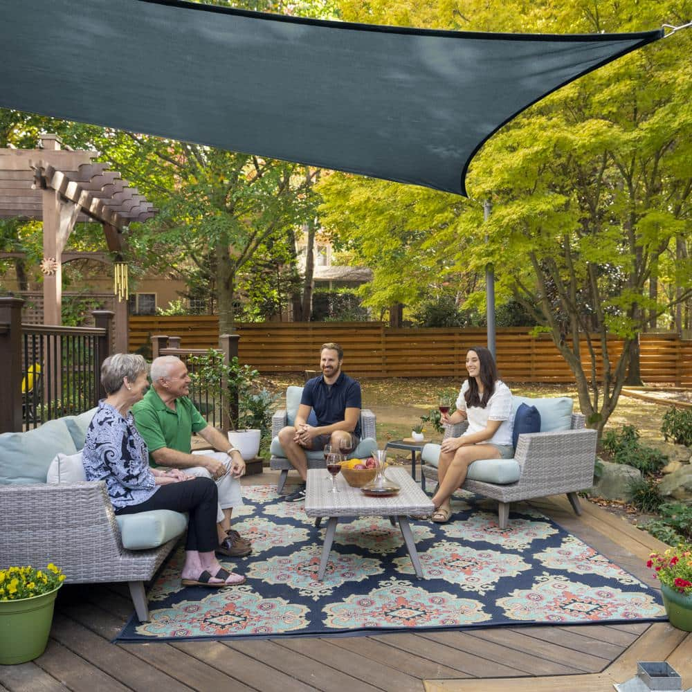 Coolaroo Premium Rectangle Kit 95%; 16'5"x9'11"; Slate