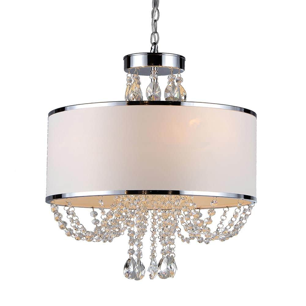 Warehouse of Tiffany Hera Shaded Crystal 4-light Chandelier