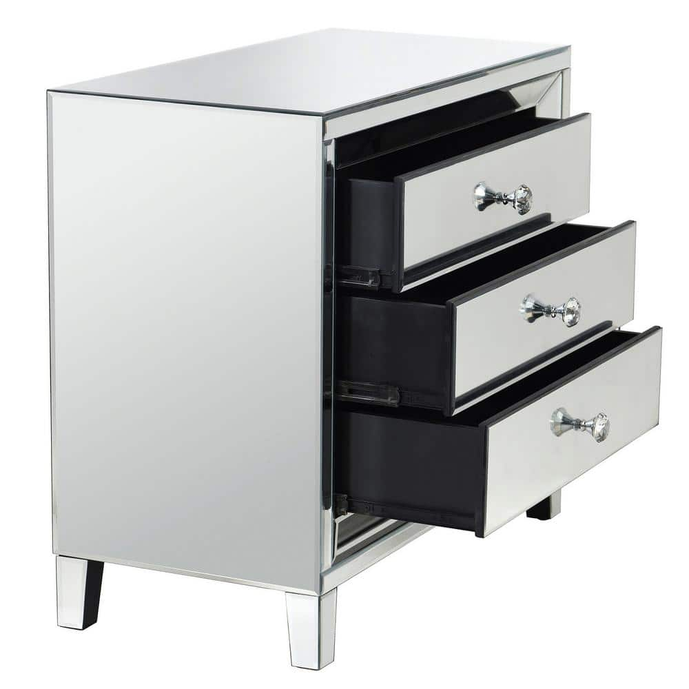 Style Craft 3 Drawer Mirrored Chest