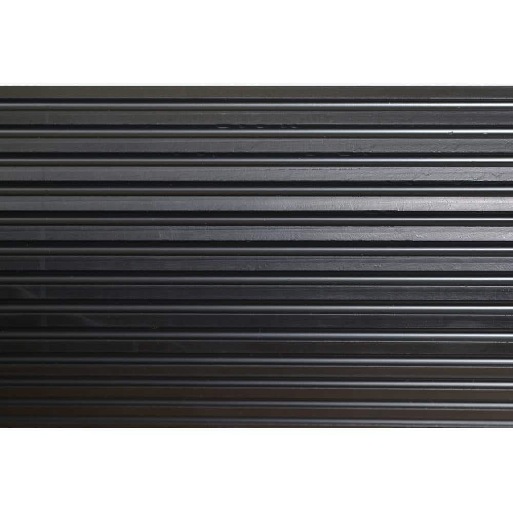 Indoor/Outdoor Rubber Scraper Mat, 36 in. x 6﻿ ft., Black
