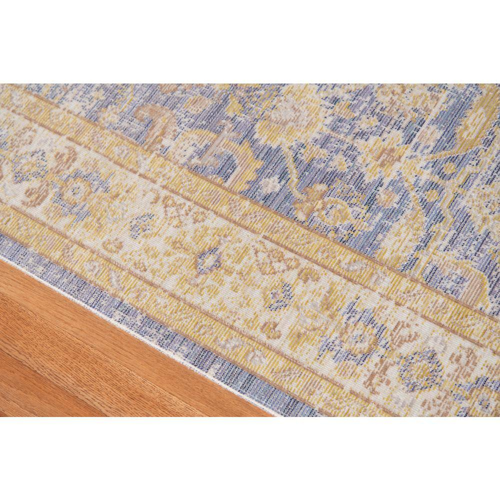 Century 5 x 8 Lavender/Ivory Bordered Pattern Area Rug for High Traffic Living Room Dining Room Bedroom