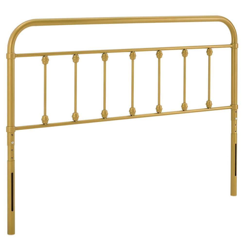 Modway Sage Twin Metal Headboard in Gold
