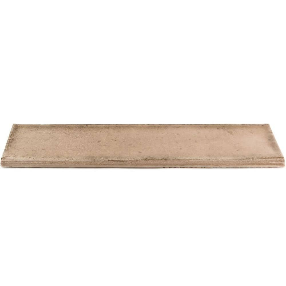 Taupe Ceramic Bullnose Trim for Wall and Kitchen Accent