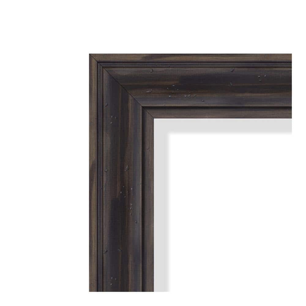 Amanti Art Bathroom Mirror Extra Large, Narrow Rustic Pine 39 x 27-inch - 27.38 x 39.38 x 0.751 inches deep