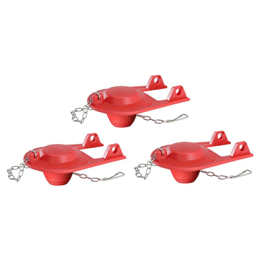 1 pc Korky Flapper and Chain Red Rubber For Universal
