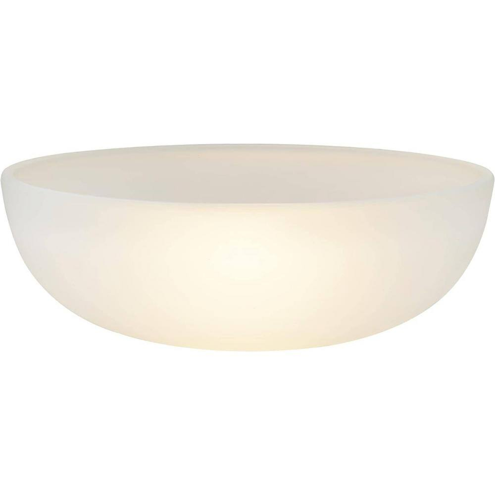 Aspen Creative 23131-11 Frosted Contemporary Replacement Glass Shade for Medium Base Socket Torchiere Lamp, Swag Lamp, Pendant, 1 Light Wall Sconce & Island Fixture, 9-3/4" Diameter x 3-1/4" Height