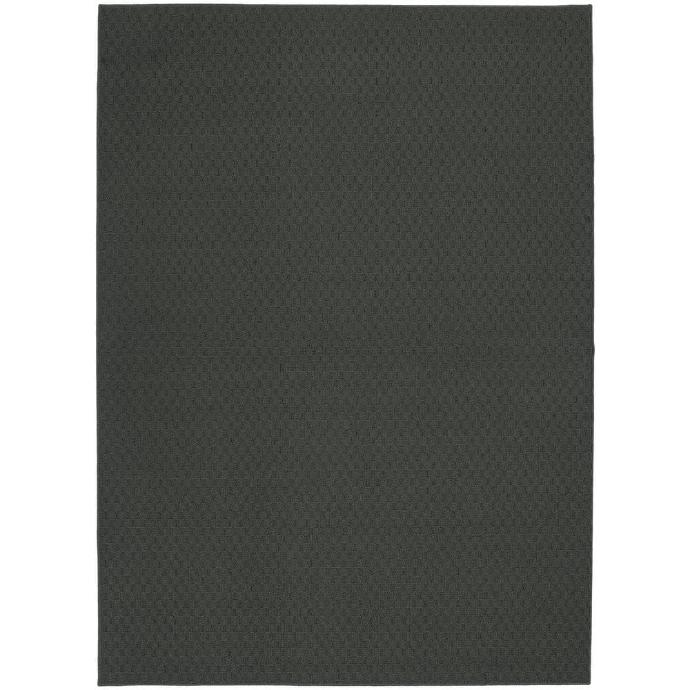 Garland Rug Town Square Polypropylene Cinder Gray Indoor Area Rug, 5' x 7'