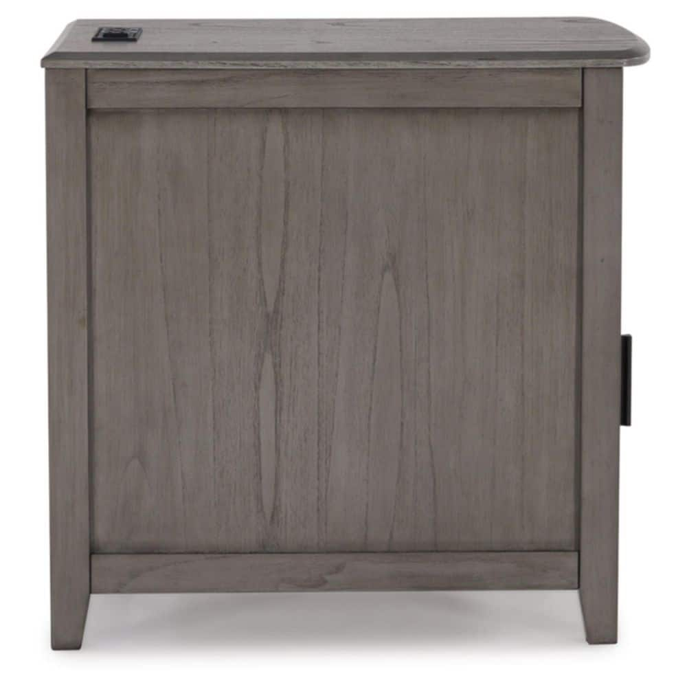 Signature Design by Ashley Casual Devonsted Chairside End Table  Gray