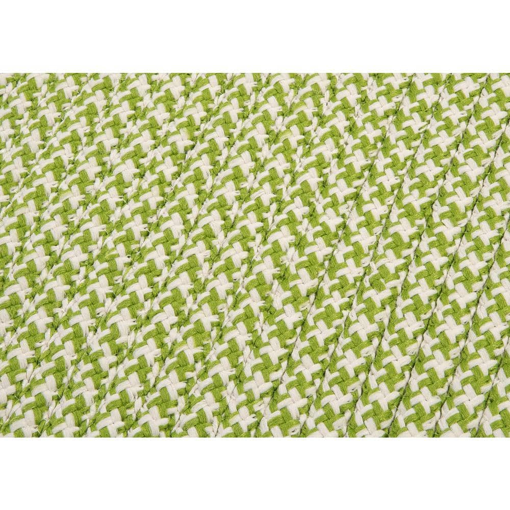 Sadie Lime  Doormat 2 ft. x 4 ft. Indoor/Outdoor Patio Braided Area Rug