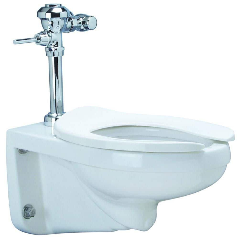 White Vitreous China Wall Mounted High Efficiency Toilet