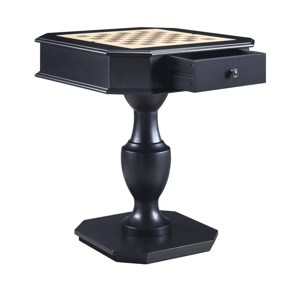 ACME Galini 2-Drawer Wooden Game Table in Black