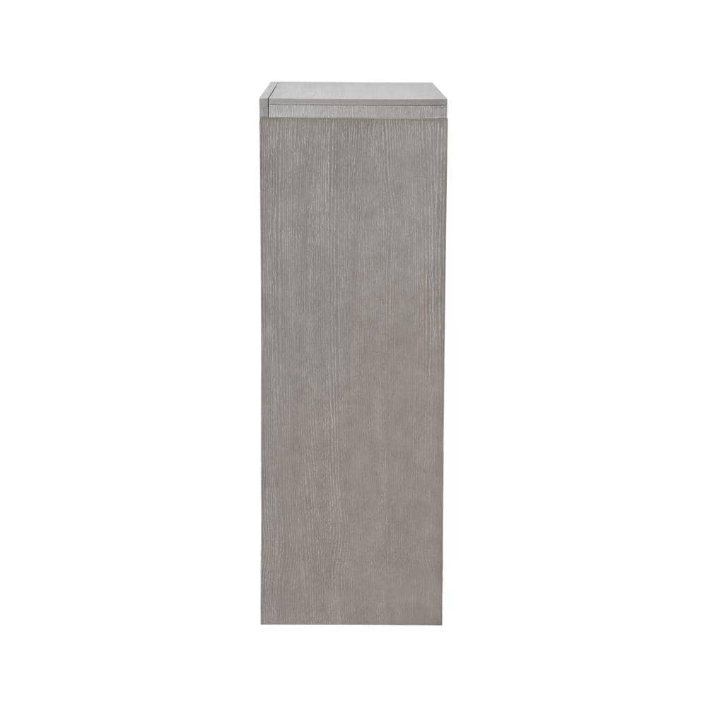 Furniture of America Yasgard 5-Drawer Solid Wood Chest in Gray