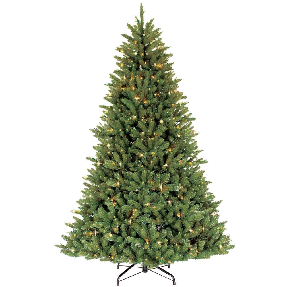 Puleo International 7.5 Pre-Lit Fraser Fir Artificial Christmas Tree with 750 Clear UL-listed Lights