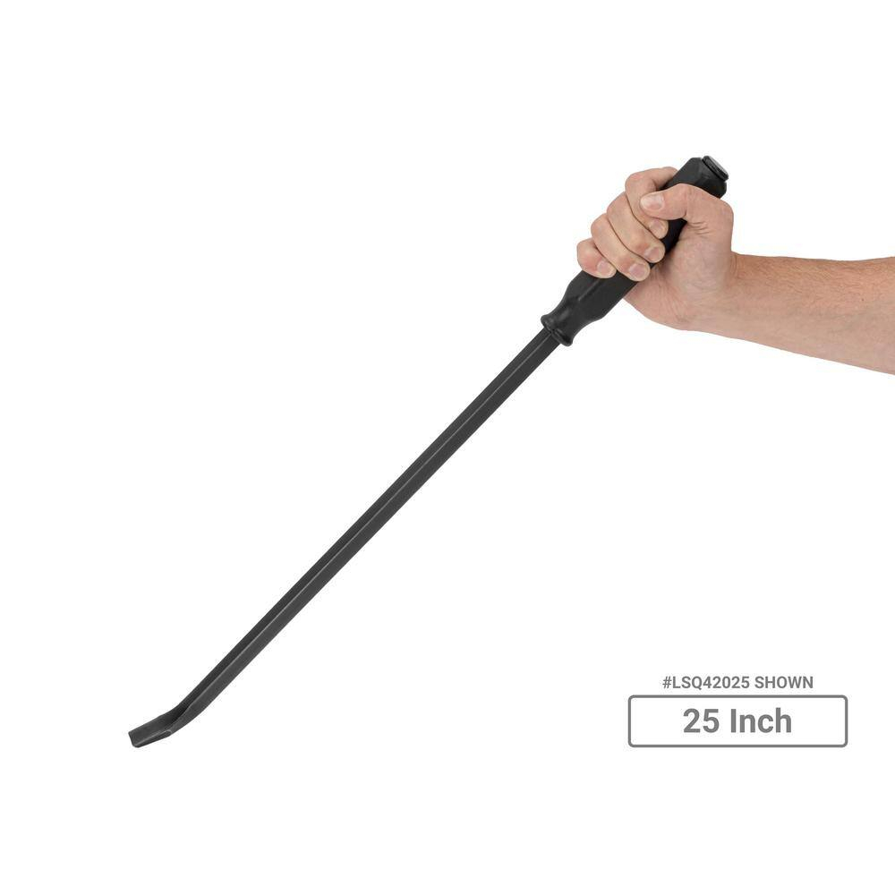 Tekton 5-Piece Black Steel Pry Bar Set with Wall Hanger