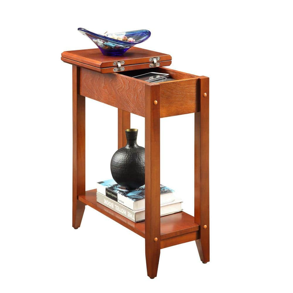 Convenience Concepts American Heritage Flip Top End Table, Cherry