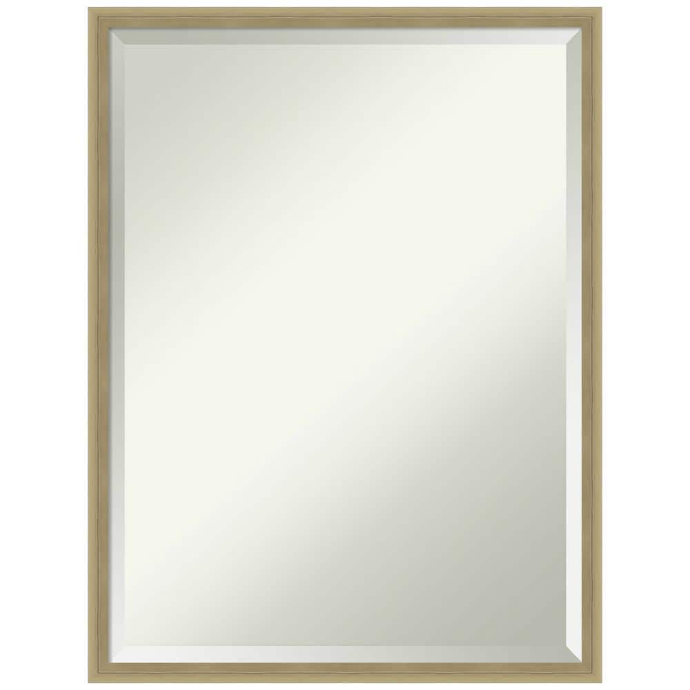 Elegant Bronze & Gold Wood Bathroom Vanity Mirror 19x25