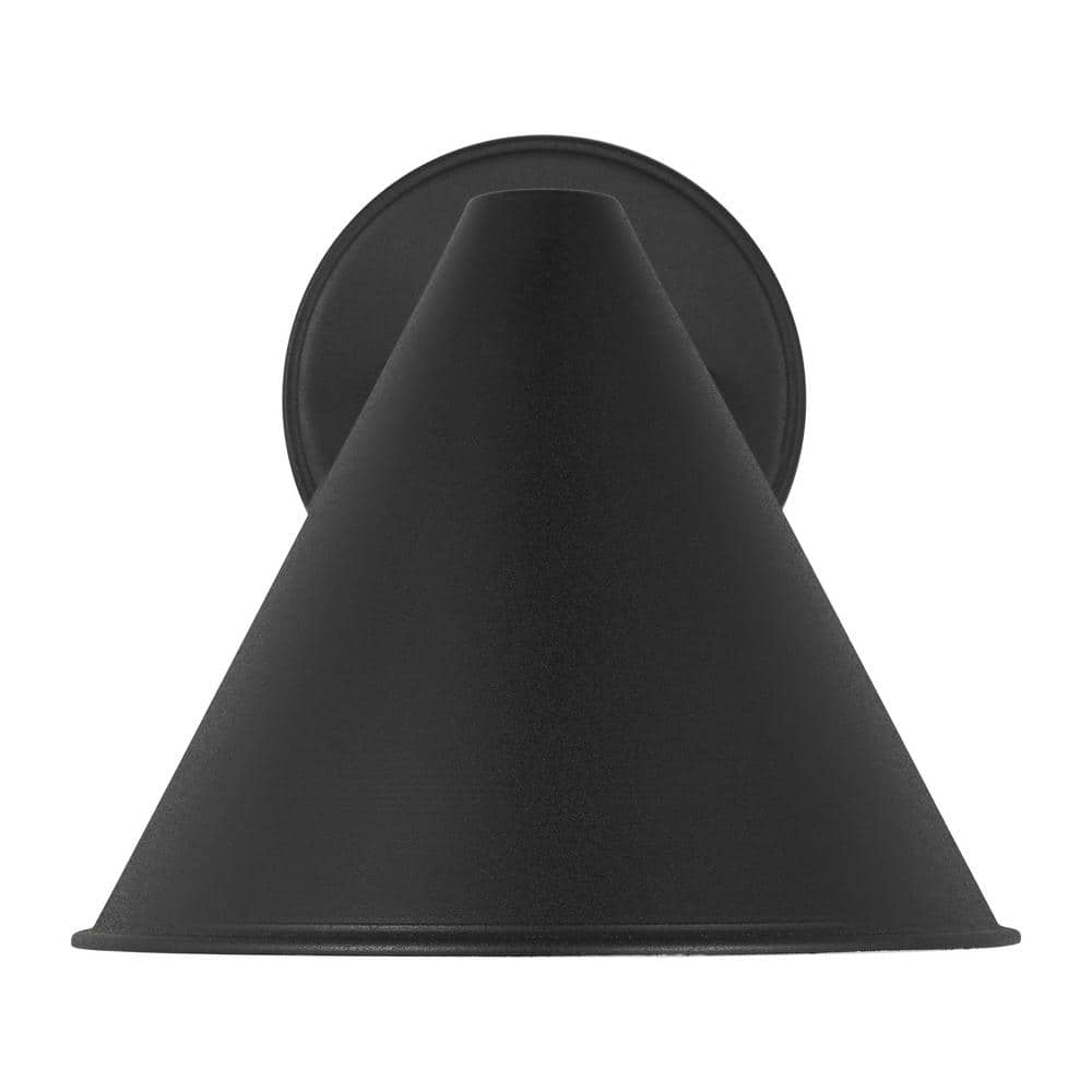 Generation Lighting Crittenden 1 -Light 7.63-in H Black Hardwired Dark Sky Outdoor Wall Light