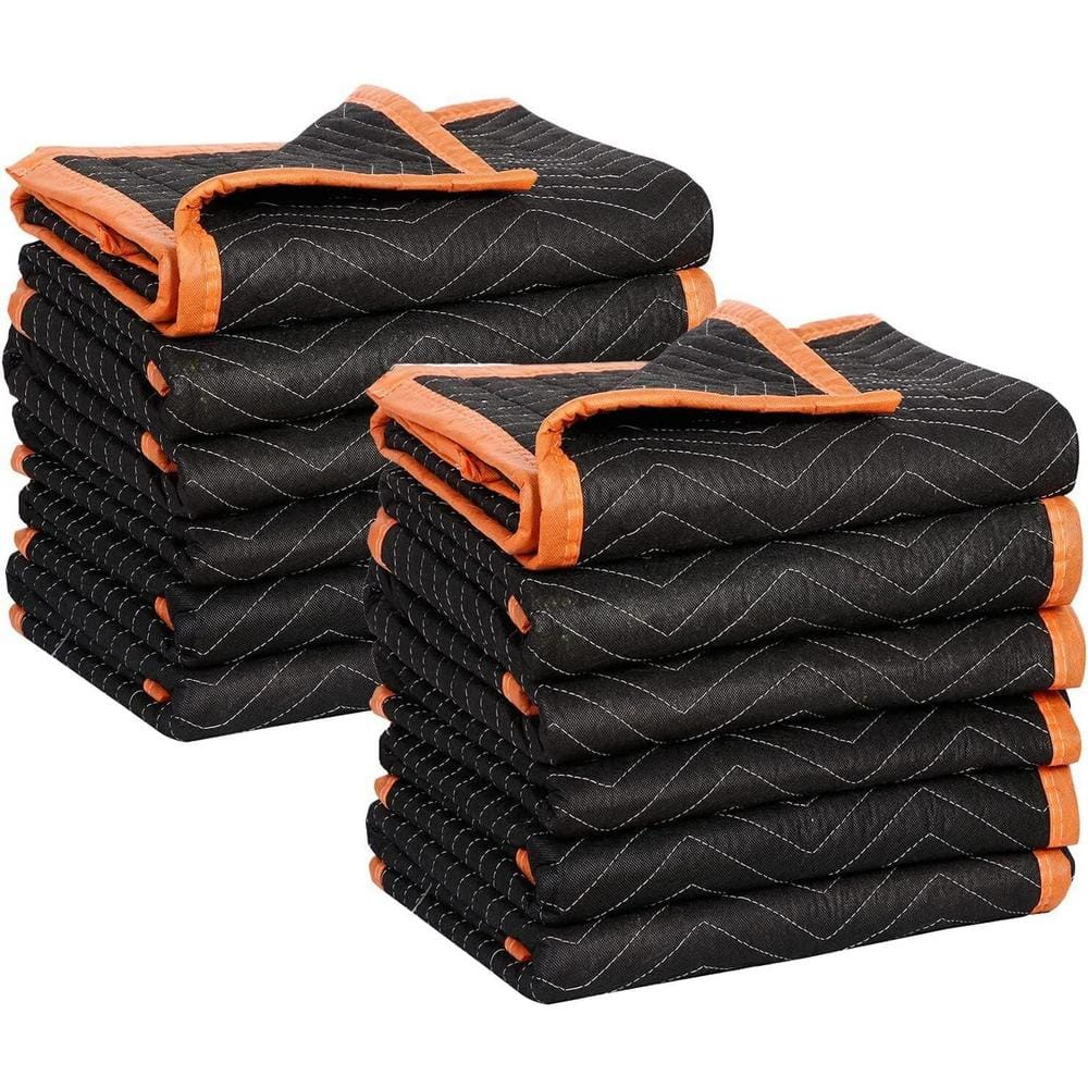 WEN Heavy Duty Padded Moving and Packing Blankets, 72 Inch by 80 Inch, 12 Pack