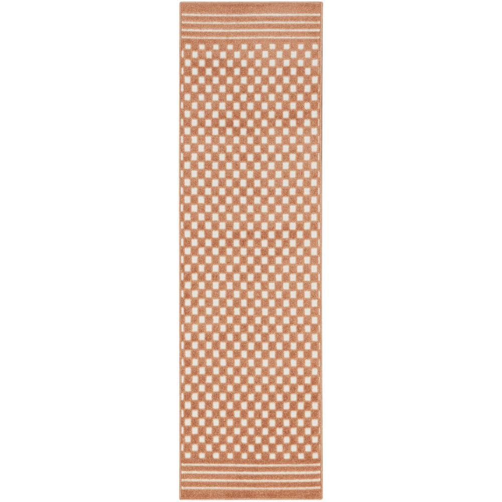 Nourison Casual 2' x 6' Copper Modern Indoor Rug