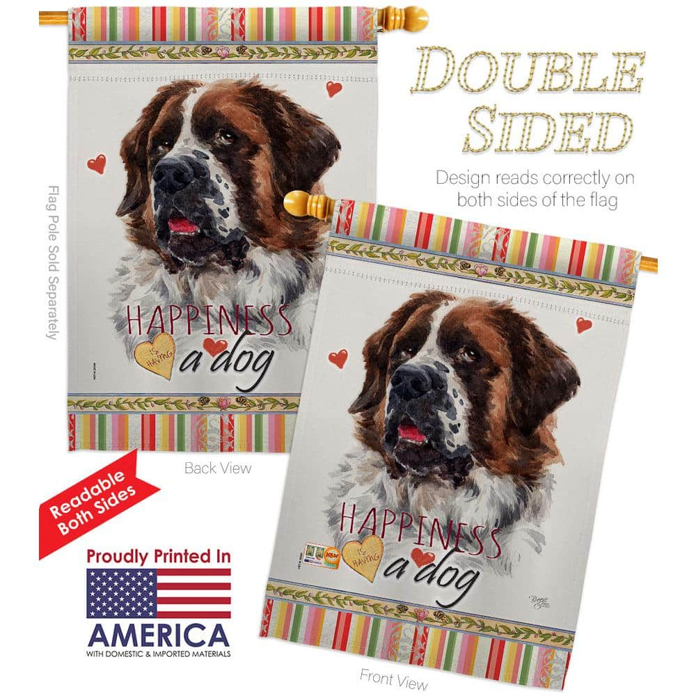 Breeze Decor Double Sided 40'' H x 28'' W Polyester Animal House Flag