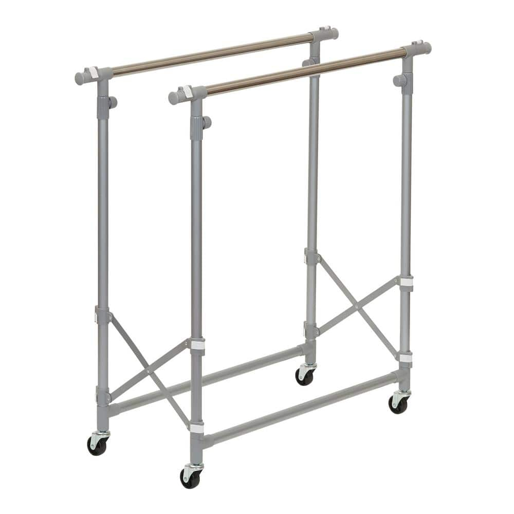 Household Essentials 52'' Dual Arm Adjustable Folding Garment Rack