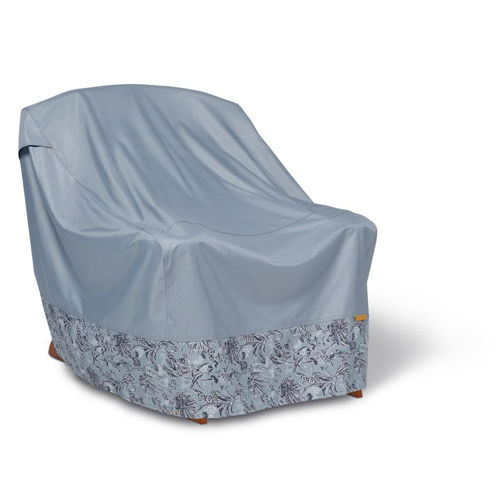 Classic Accessories for Vera Bradley Water-Resistant Adirondack Patio Chair Cover, 32 x 34 x 32 Inch, Rain Forest Toile Gray KEF16