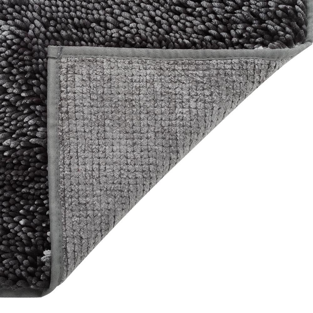 Ombre 70 in. x 72 in. White/Grey/Linen Shower Curtain 16-Piece Bath Set