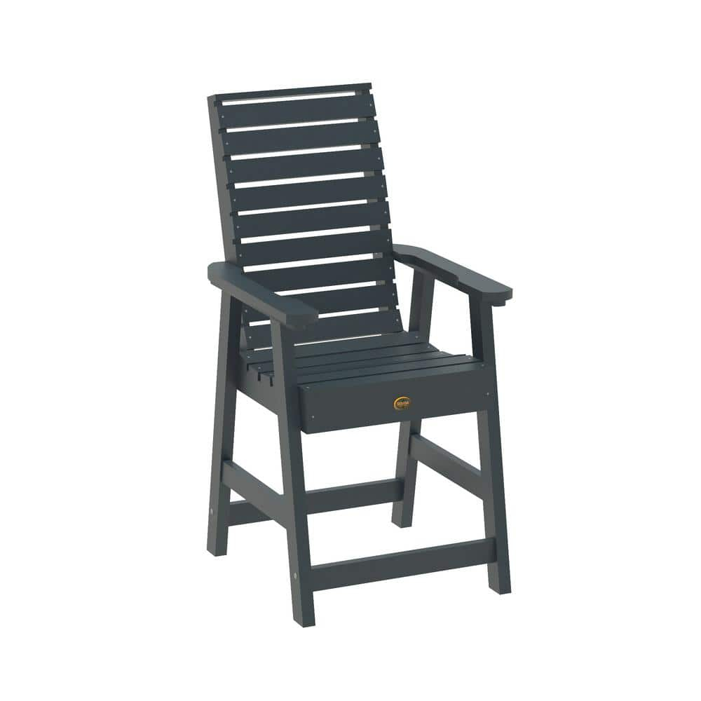 Highwood Weatherly Dining Chair - Counter Height, Outdoor, Eco-friendly, Synthetic Wood
