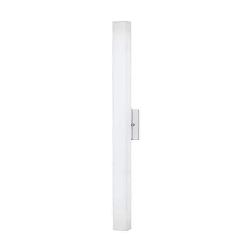 Melville 32" Chrome Opal Glass LED Wall Sconce, Dimmable