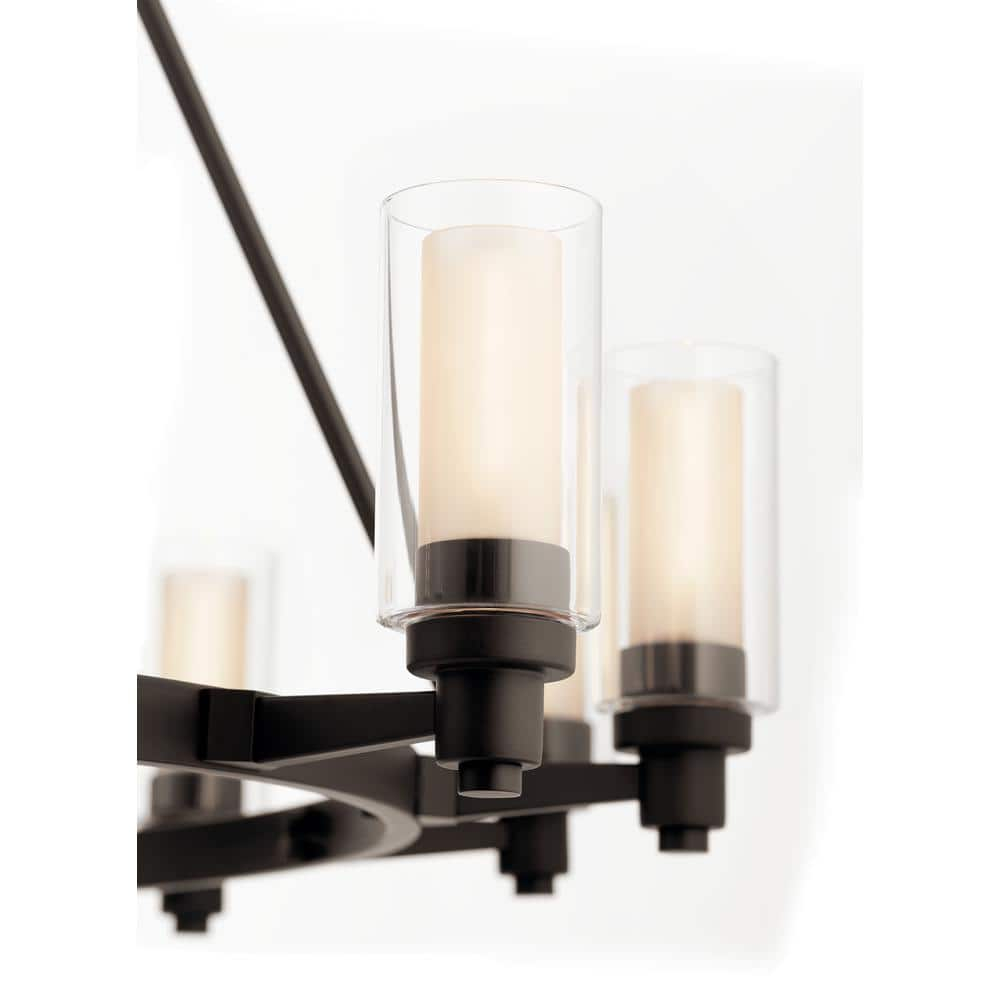 Twelve Light Chandelier With Soft Contemporary Inspirations 41 Inches Tall By 44.5 Inches Wide-Olde Bronze Finish Kichler Lighting 2347Oz