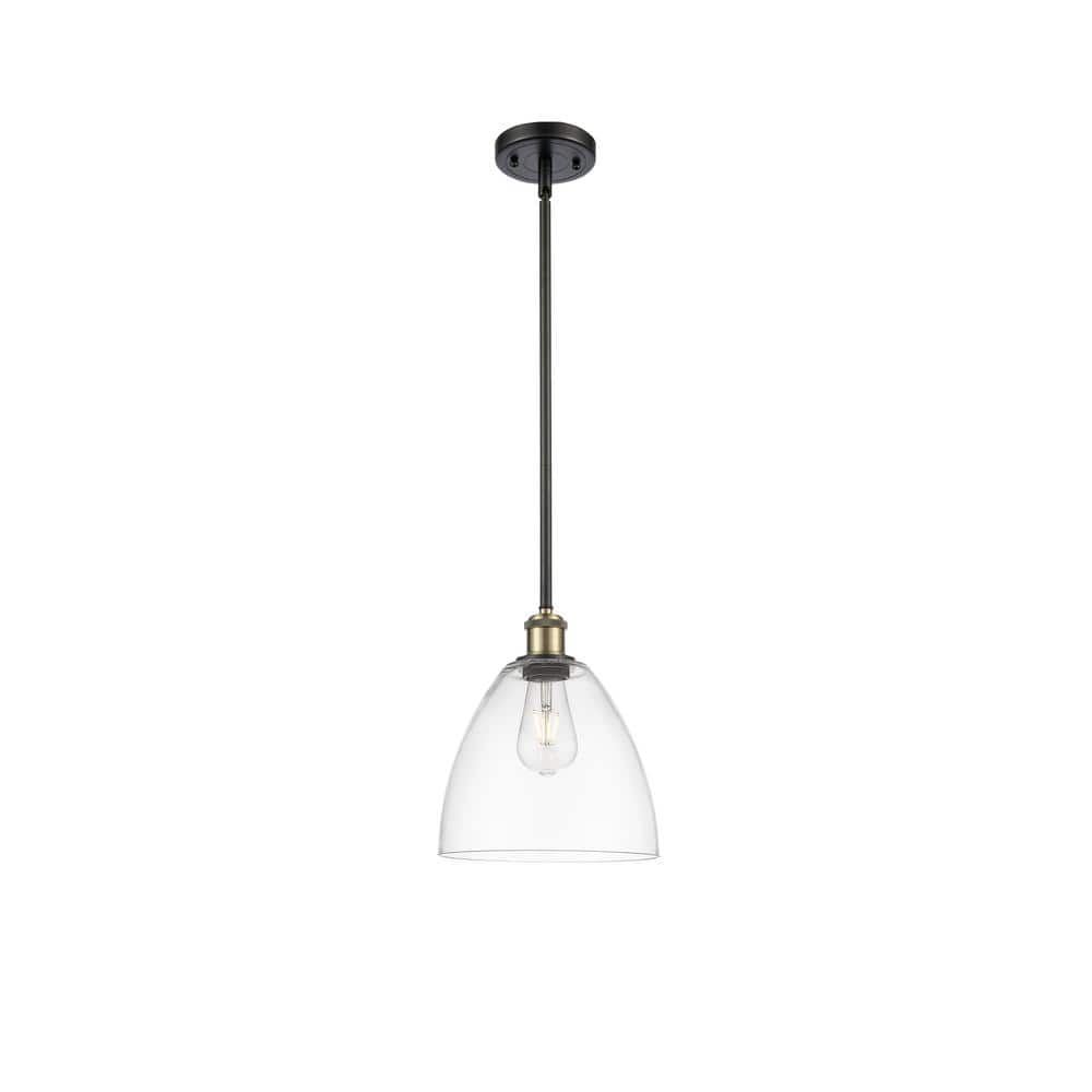 Innovations Lighting Bristol Glass 1 - Light Pendant in  Black Antique Brass