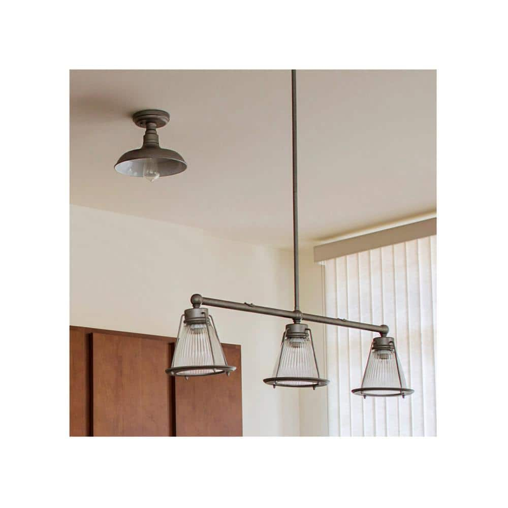 Design House  Kimball Indoor Ceiling Light in Galvanized Paint
