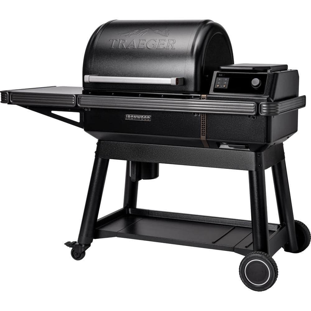 Traeger Ironwood Pellet Smoker Grill, Electric Wood Pellet Grill with WiFIRE App Control, 165F - 500F Degree Temperature Control Super Smoke Mode, 6-in-1 BBQ Smoker Grilling Combo, TFB61RLG