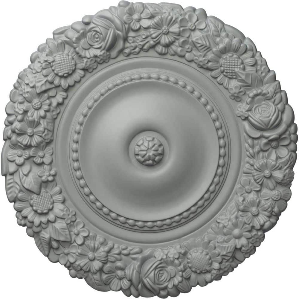 Ekena Millwork 21"OD x 2"P Marseille Ceiling Medallion (Fits Canopies up to 7 3/8")