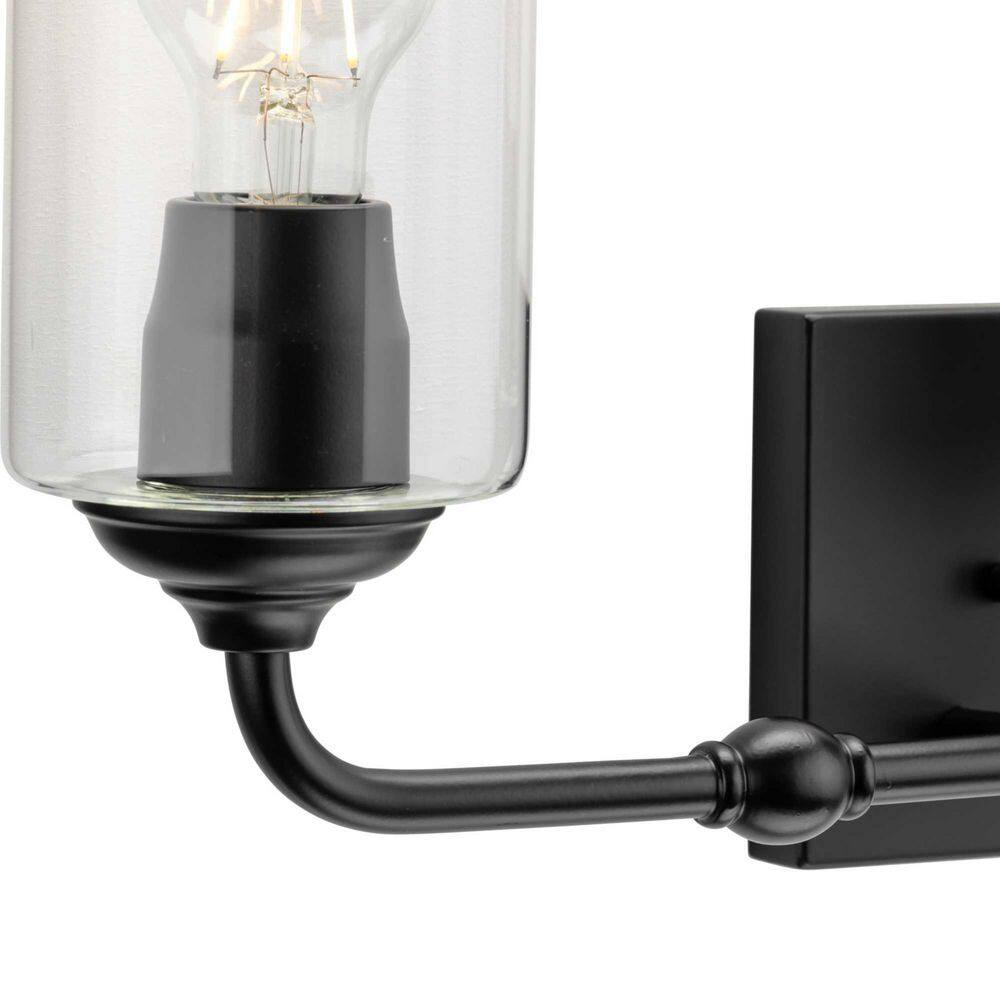 Avec 23.5 in. 3-Light Matte Black Luxe Vanity Light