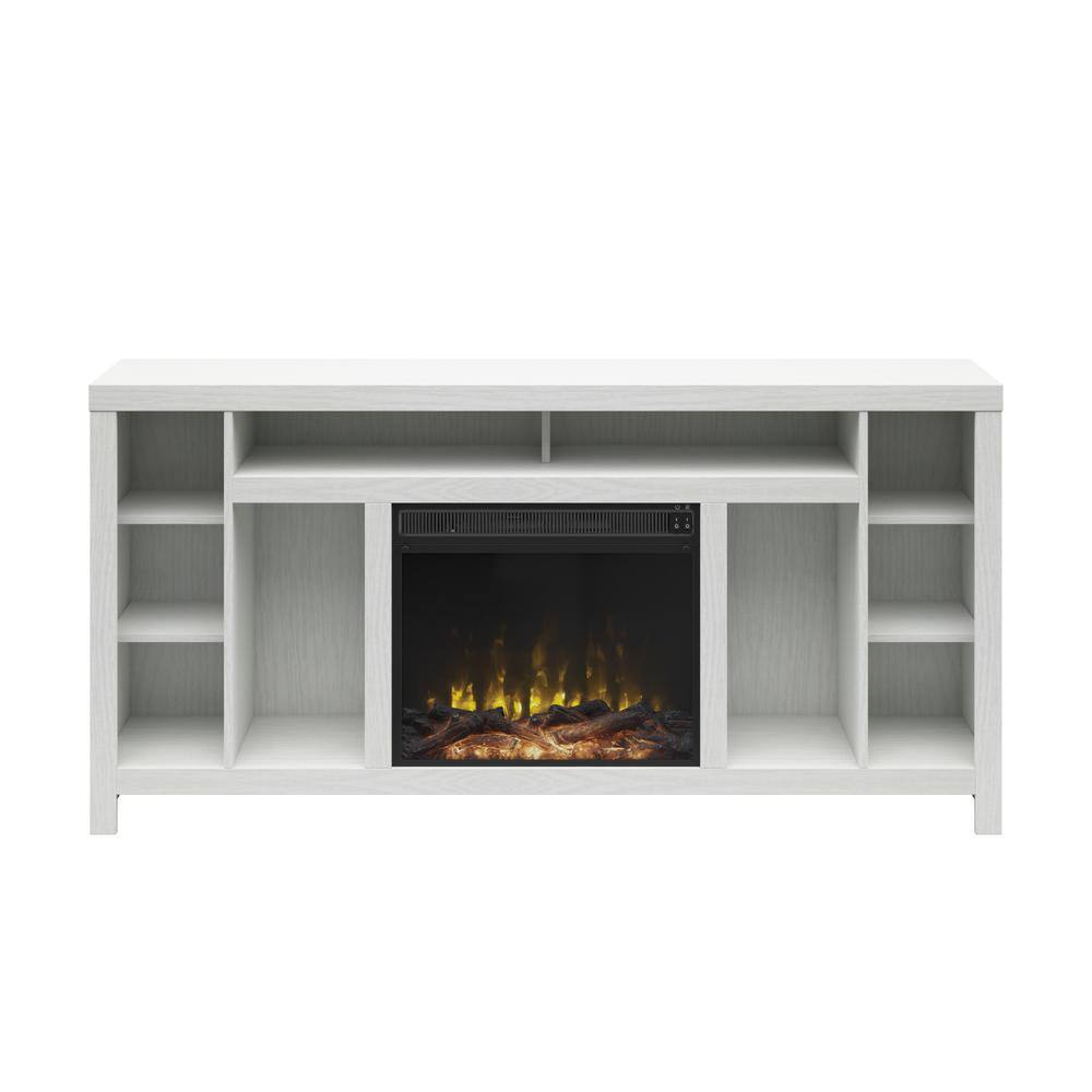 Twin Star Home TV Stand for TVs up to 80”, White