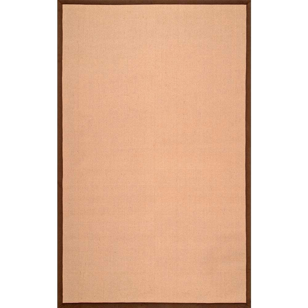 nuLOOM Laurel Machine Woven Jute Area Rug, 6' x 9', Brown
