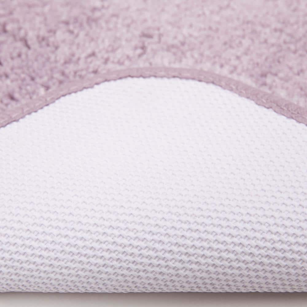Mohawk Home Pure Perfection Nylon Bath Rug Contour, Lavender 1'8" x 2'