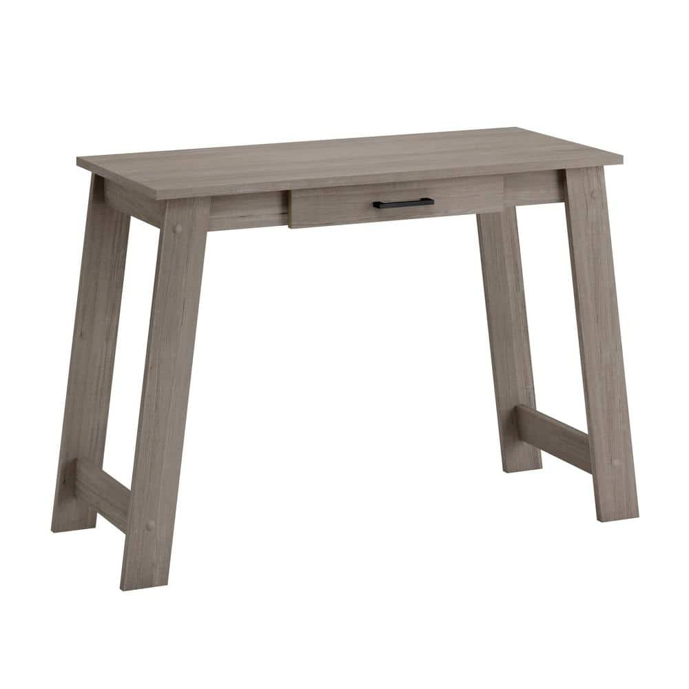 Sauder Beginnings Writing Desk with Drawer, Silver Sycamore Finish
