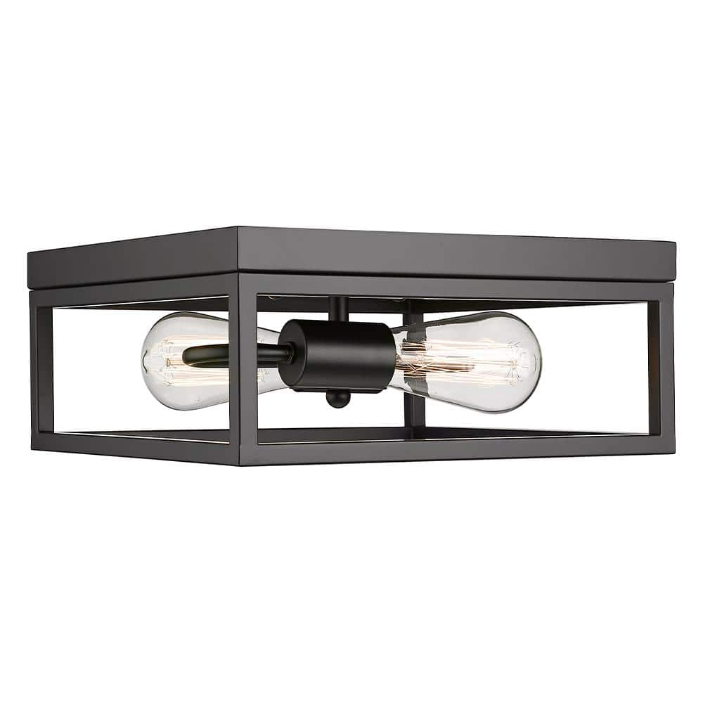 Bethel International Flush Mount Black  Iron